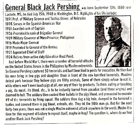 Black Jack Pershing story