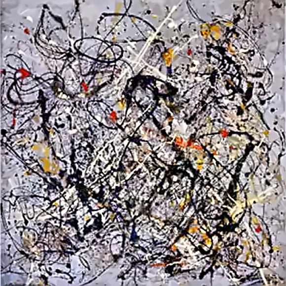Artist Jackson Pollock's work