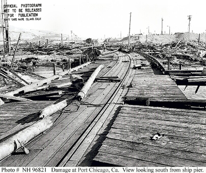 Port Chicago devastation