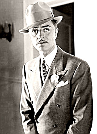 Actor William Powell as the Thin Man