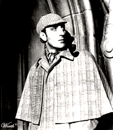 Actor Basil Rathbone as Sherlock Holmes - 