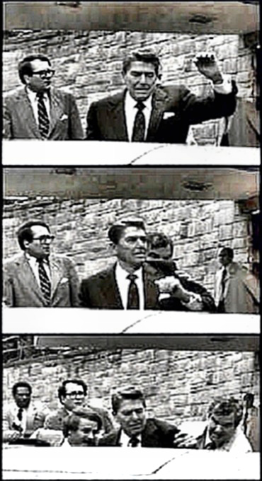 President Reagan is shot