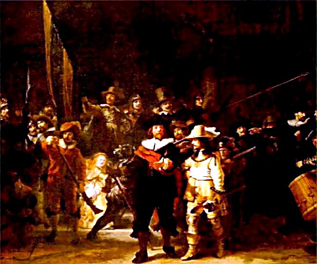 Painter Rembrandt van Rijn's - Night Watch