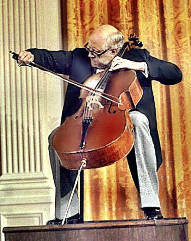 Cellist Mstislav Rostropovich