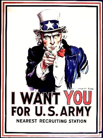 Monty Flagg's Uncle Sam Wants You Poster