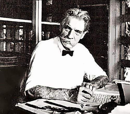 Renaissance Man Albert Schweitzer at his desk
