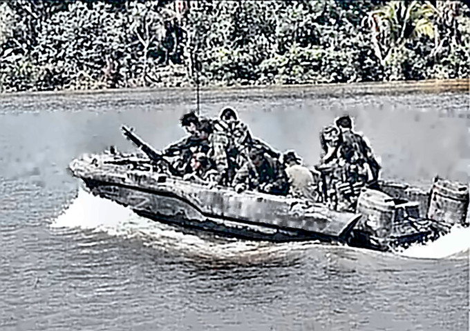 Vietnam: SEALs in Bassac River