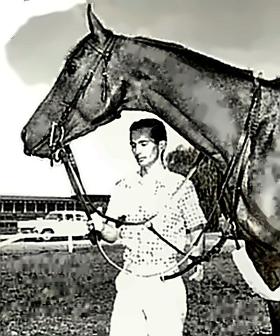 Jockey Bill Shoemaker with Swaps