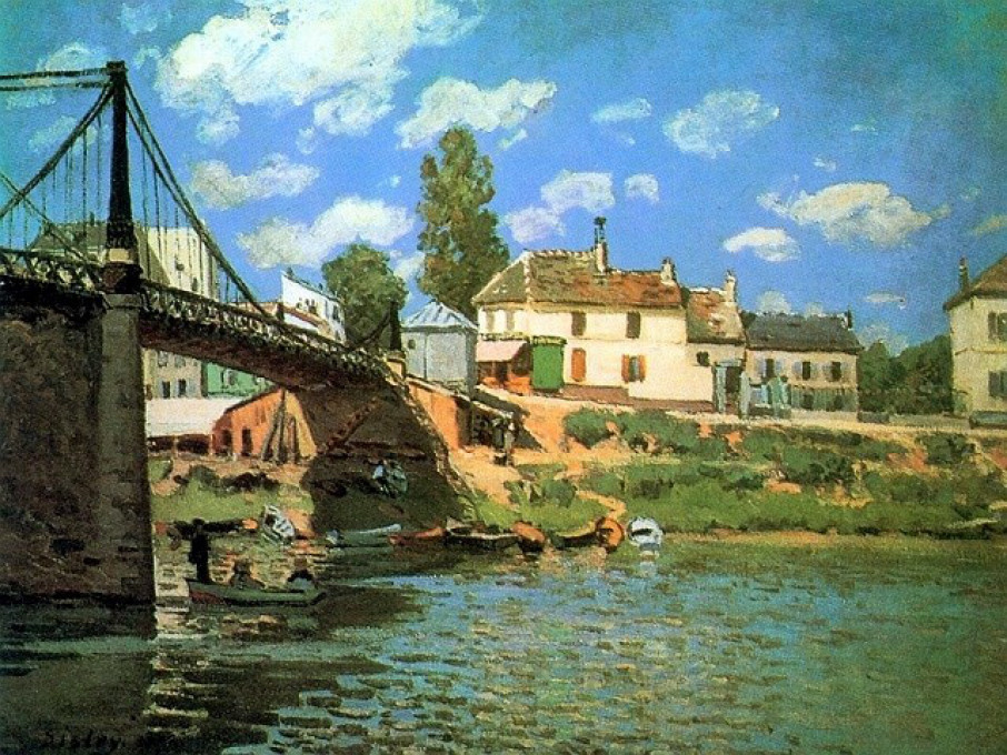 Alfred Sisley's Pont Villeneuve