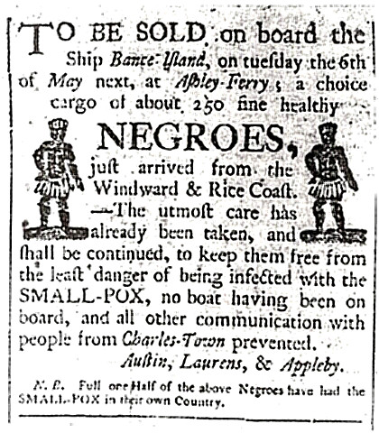 slavery sale notice