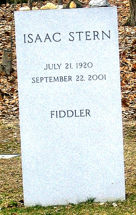 Isaac Stern's Grave Marker