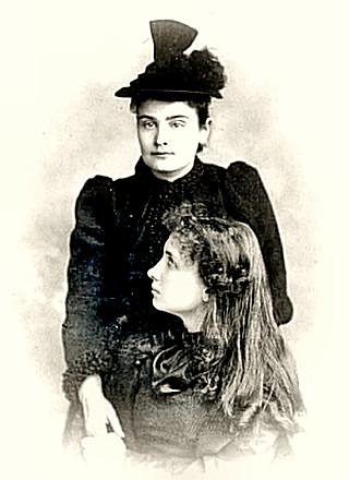 Anne Sullivan teaching Helen Keller