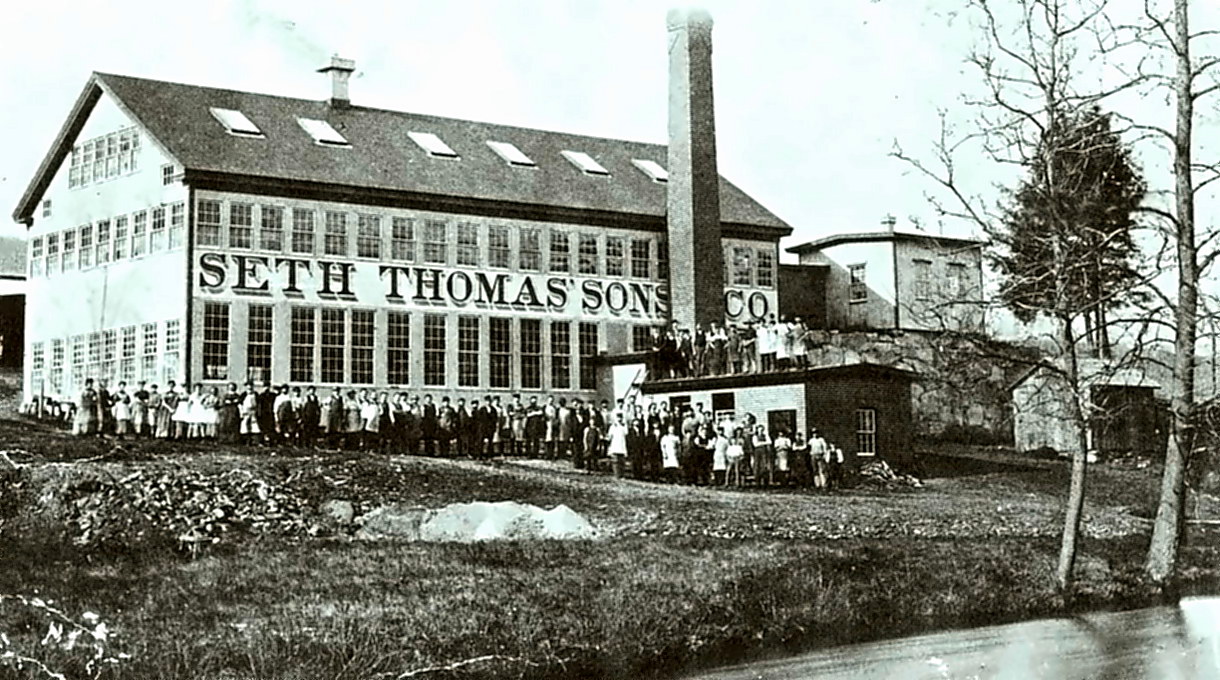 Clockmaker Seth Thomas' factory