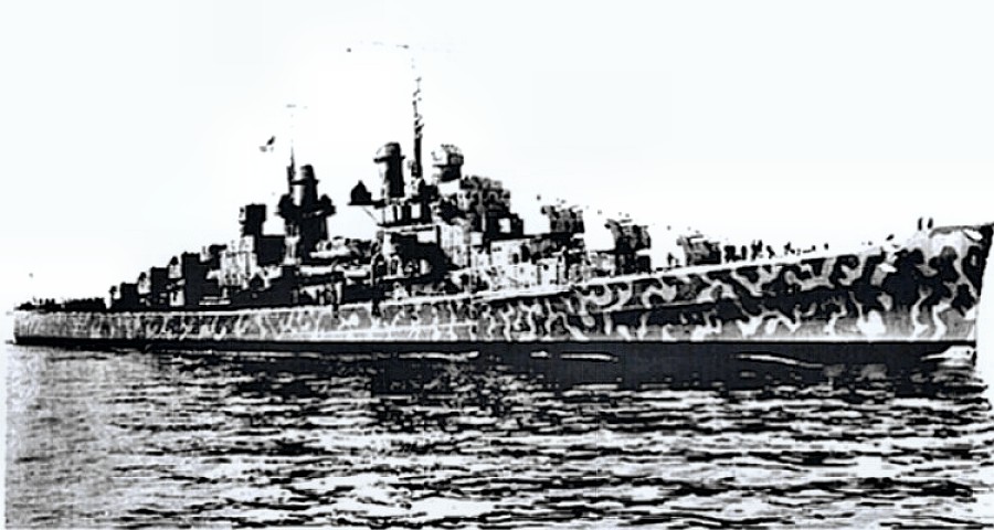 USS Juneau (CL-52) just before she was sunk