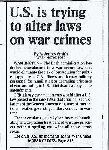 War Crimes Story from Bee 8/9/06