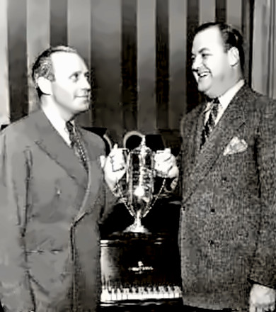 Don Wilson with Jack Benny