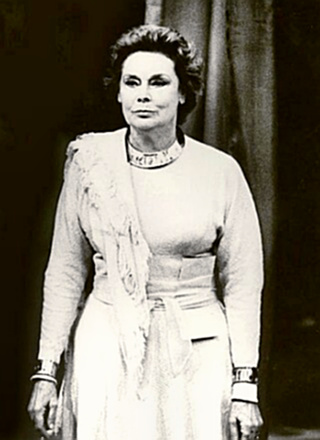 Actress Irene Worth in Coriolanus